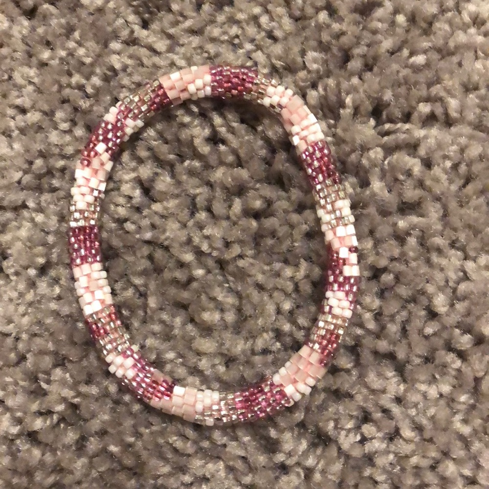 Pink Braided Bracelet